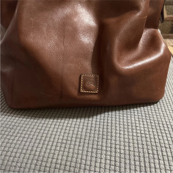 Dooney & Bourke Rich Brown Leather Satchel - Picture 5 of 5